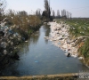 Pollution de macro-déchets-décharge d'Entressen